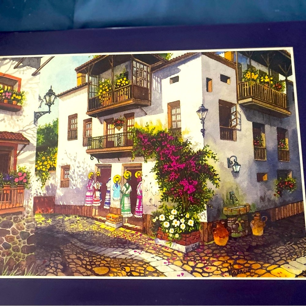 Beautiful Mounted Print 18.5”x 13.5”x 1”